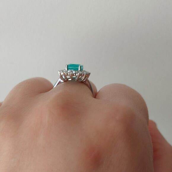 925 Silver Paraiba Tourmaline Ring - Picture 3 of 11